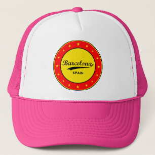 Barcelona, Spanien, Kreis Truckerkappe