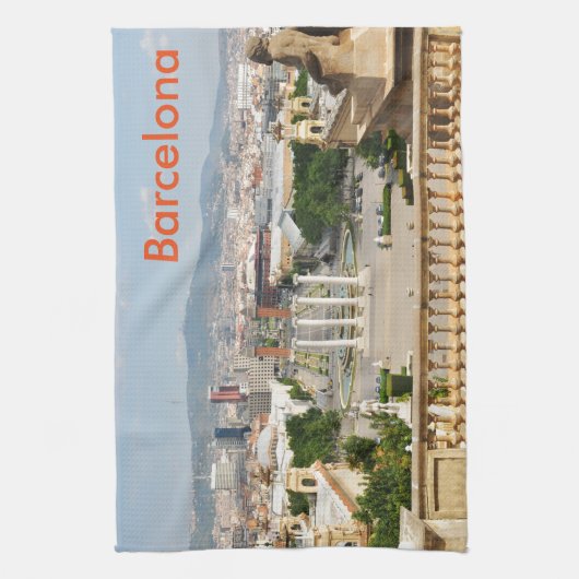 Barcelona, Spanien Küchentuch (Vertikal)