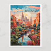 Barcelona Spanien Kunst Reise  Postkarte (Vorderseite)
