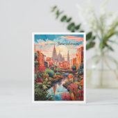 Barcelona Spanien Kunst Reise  Postkarte (Stehend Vorderseite)