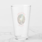 Barcelona Spanien La Rambla Retro Distressed Circl Glas (Rückseite)