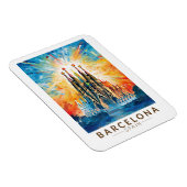 Barcelona Spanien La Sagrada Familia Magnet (Rechte Seite)