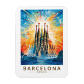 Barcelona Spanien La Sagrada Familia Magnet (Vertikal)