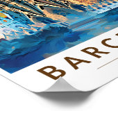 Barcelona Spanien La Sagrada Familia Poster (Ecke)