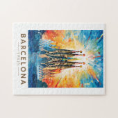 Barcelona Spanien La Sagrada Familia Puzzle (Horizontal)