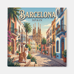 Barcelona, Spanien Magnet