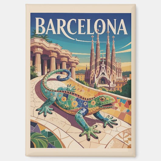 Barcelona Spanien Magnet (Vorderseite)