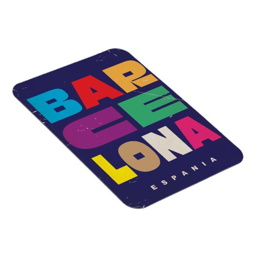 Barcelona Spanien Magnet (Rechte Seite)
