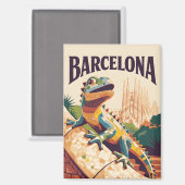 Barcelona Spanien Magnet (Vorderseite/Rückseite)