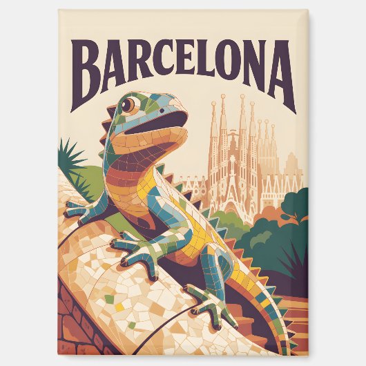 Barcelona Spanien Magnet (Vorderseite)