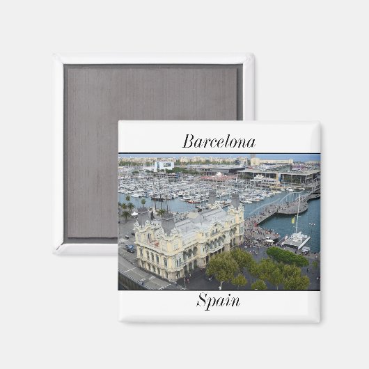 Barcelona, Spanien Magnet (Vorderseite/Rückseite)
