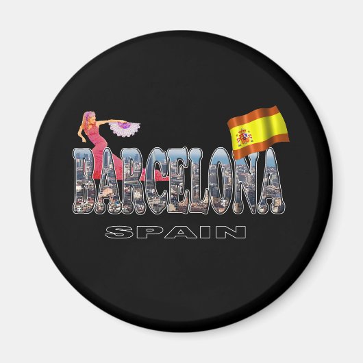 Barcelona Spanien Magnet (Vorne)