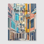 Barcelona Spanien Magnetkarte (Vorderseite)