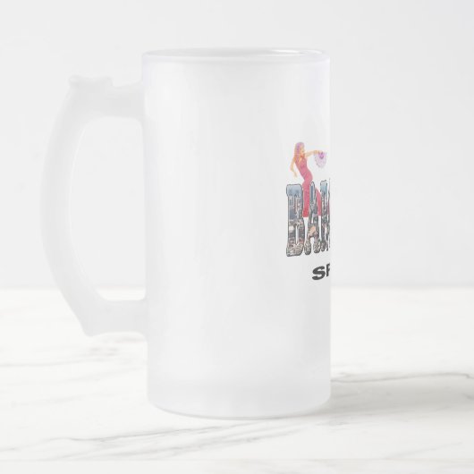 Barcelona Spanien Mattglas Bierglas (Links)