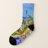Barcelona Spanien Moderne Kunstfotografie Socken (Links - Außen)
