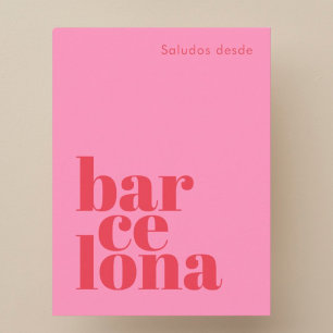 Barcelona Spanien moderner Urlaub Postkarte