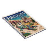 Barcelona Spanien Notizblock (Rechte Seite)
