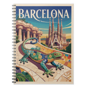 Barcelona Spanien Notizblock