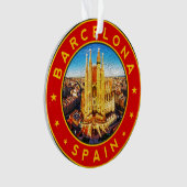 Barcelona Spanien Ornament (Vorderseite)