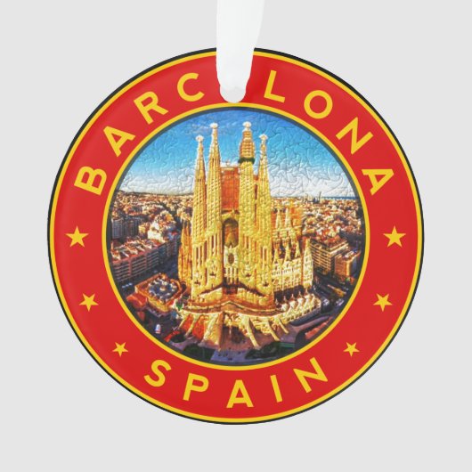 Barcelona Spanien Ornament (Vorderseite)