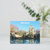 Barcelona Spanien Parc de la Ciutadella Foto Postkarte (Stehend Vorderseite)