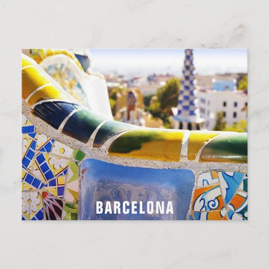 Barcelona Spanien Parc Guell Travel Foto Postkarte (Vorderseite)