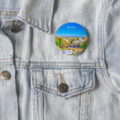 Barcelona, Spanien - Park Guell Gaudi Mosaik Button (Beispiel)