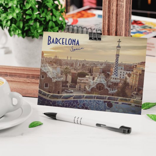 Barcelona, Spanien - Park Guell Postcard Postkarte