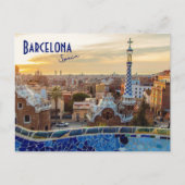 Barcelona, Spanien - Park Guell Postkarte (Vorderseite)