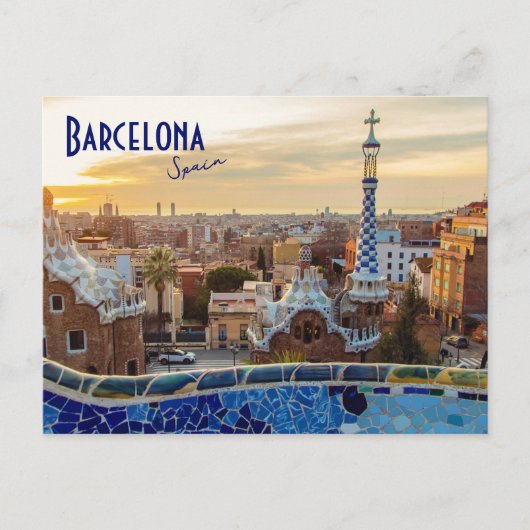 Barcelona, Spanien - Park Guell Postkarte (Vorderseite)