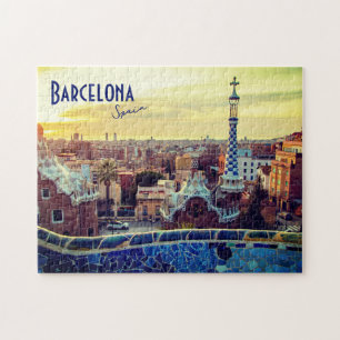 Barcelona, Spanien - Park Guell Puzzle
