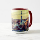 Barcelona, Spanien - Park Guell Tasse (VorderseiteRechts)