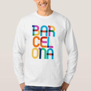 Barcelona Spanien Pop T-Shirt