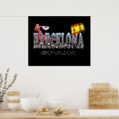 Barcelona Spanien Poster (Küche)