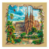 Barcelona, Spanien Poster (Vorderseite)