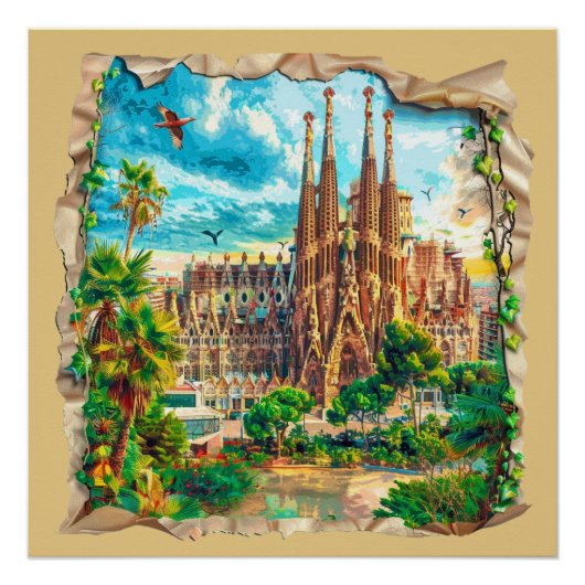 Barcelona, Spanien Poster (Vorderseite)