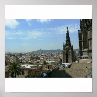 Barcelona, Spanien Poster