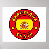 Barcelona Spanien Poster (Vorne)