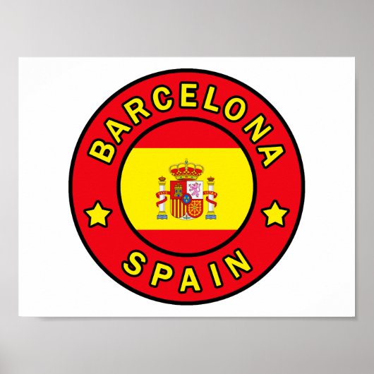 Barcelona Spanien Poster (Vorne)
