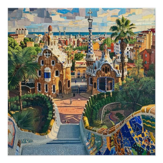 Barcelona, Spanien Poster (Vorderseite)