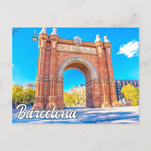 Barcelona, Spanien Postkarte