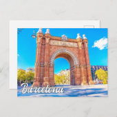 Barcelona, Spanien Postkarte (Vorne/Hinten)