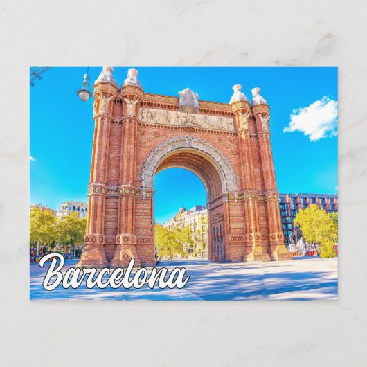 Barcelona, Spanien Postkarte (Vorderseite)
