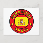 Barcelona Spanien Postkarte (Vorderseite)