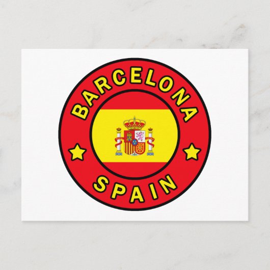 Barcelona Spanien Postkarte (Vorderseite)