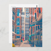 Barcelona Spanien Postkarte (Vorne/Hinten)