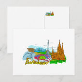 Barcelona - Spanien Postkarte (Vorne/Hinten)