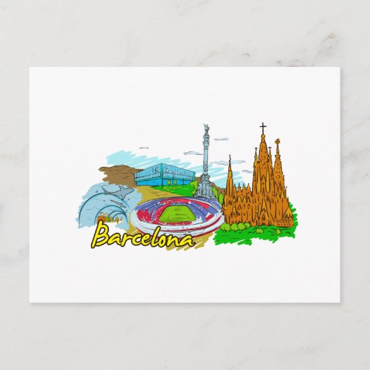 Barcelona - Spanien Postkarte (Vorderseite)