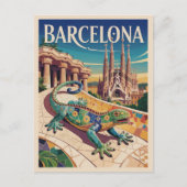 Barcelona Spanien Postkarte (Vorderseite)