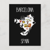 Barcelona, Spanien Postkarte (Vorderseite)